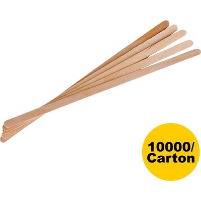 Biodegradable Natural Wooden Stir Sticks for Coffee 7.5 inch