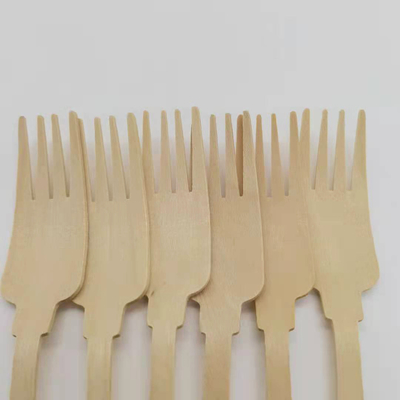 1000pcs Birchwood Disposable Wooden Utensils Victorian Style Fork  200mm