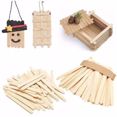 Disposable Wood Timber Craft Bulk Popsicle Sticks For Ice Cream