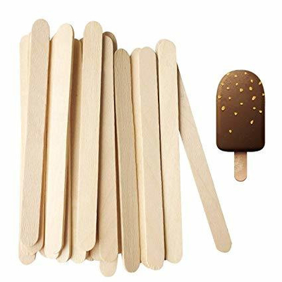FDA Approved Disposable Wooden Ice Cream Stick Colourful Ice Cream Sticks