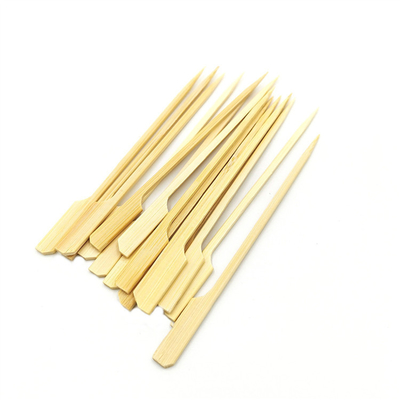 9cm Bamboo Paddle Pick Natural Wooden Kebab Sticks For Cocktails