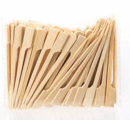 9cm Bamboo Paddle Pick Natural Wooden Kebab Sticks For Cocktails