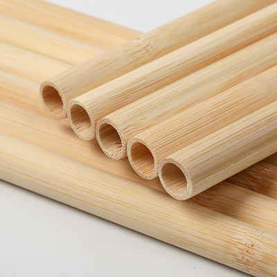 7mm Eco Friendly bulk Bamboo Drinking Straws 100Pack Custom