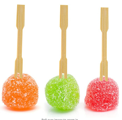 3.5 Inch Disposable Bamboo Food Picks Eco Wooden Cutlery For Fruit