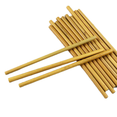 20cm Green Biodegradable Straws Bamboo Fibre Straws For Beverage
