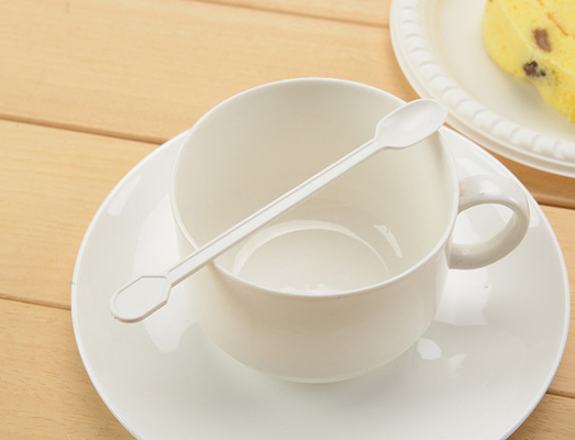 Bio PLA Compostable Cultery Biodegradable Plastic Coffee Stirrers 500pcs 4.6 inch