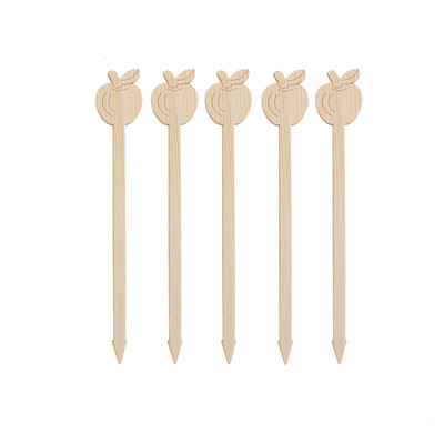 Bamboo Nature Food Grape Fruit Picks For Bar Catering Evernt