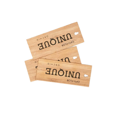 Bamboo Clothes Label Tag With Information