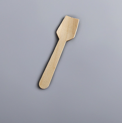 Individually Degradable Disposable Wooden Spoon Knife Fork Ice Cream Spoon