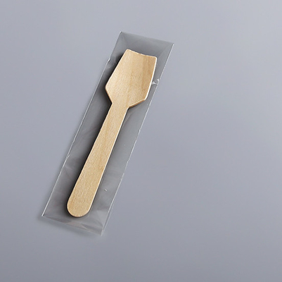 Disposable Wooden Dessert Spoon Ice Cream Spoon 95mm Party Gathering Cake Spoon