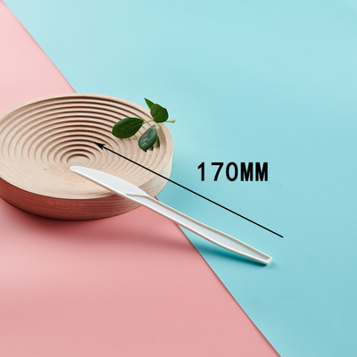 Disposable Cornstarch Knife Fork Spoon Primary Color Sustainable Food Packaging Environmentally Friendly