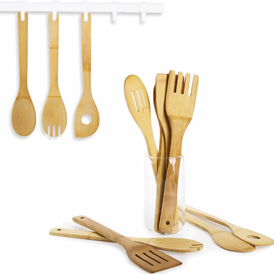 300mm Biodegradable Bamboo Shovel Utensils Set Practiced Tools Reusable For Home Kitchen Restaurants Hotel Food Cooking