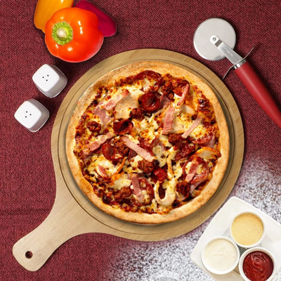 315 M Environmentally Friendly Bamboo Pizza Plate With Round Shape For Pizza Baking Food Cake