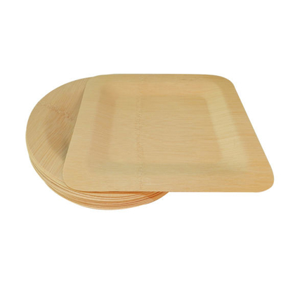 Disposable Square Bamboo Plate Food Decoration Party Plate
