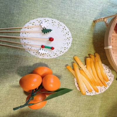 800ml Disposable Cornstarch CPLA Food Container Set With Bamboo Pick Customized In Takeout Food Store