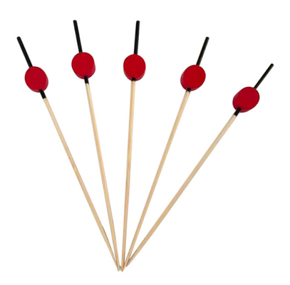 12cm Disposable Bamboo Cocktail Food Picks Fruit Picks For Drinks