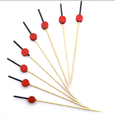 12cm Disposable Bamboo Cocktail Food Picks Fruit Picks For Drinks