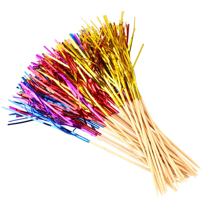Disposable Bamboo Fireworks Bulk Toothpicks For Cupcake Toppers 10cm