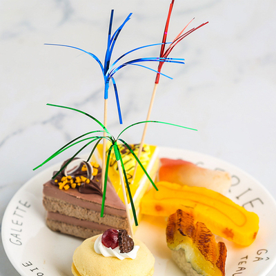 Disposable Bamboo Fireworks Bulk Toothpicks For Cupcake Toppers 10cm