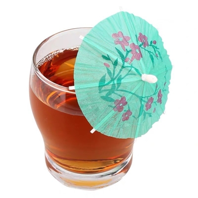 10cm Disposable Wooden Bamboo Bulk Toothpicks Cocktail Umbrella Picks 144Pack