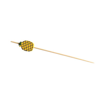 12cm Disposable Cocktail Decorative Bamboo Food Picks Stick Pineapple Bead