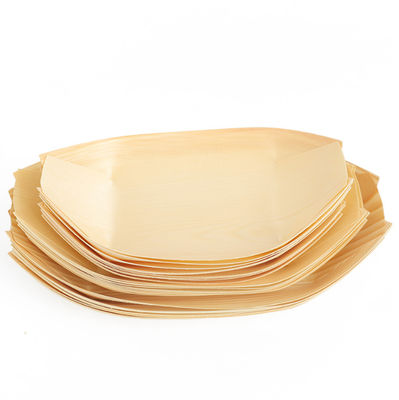 5inch Pine Wood Disposable Serving Cone Sushi Boat Serving Tray