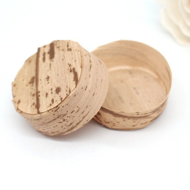 ODM Bamboo Leaf Disposable Dessert Cups Food Container 2.75inch