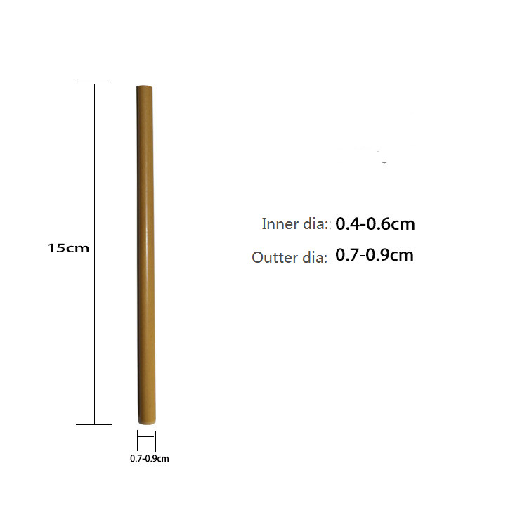 Personalized Bamboo Drinking Straws For Cocktail Party 15cm