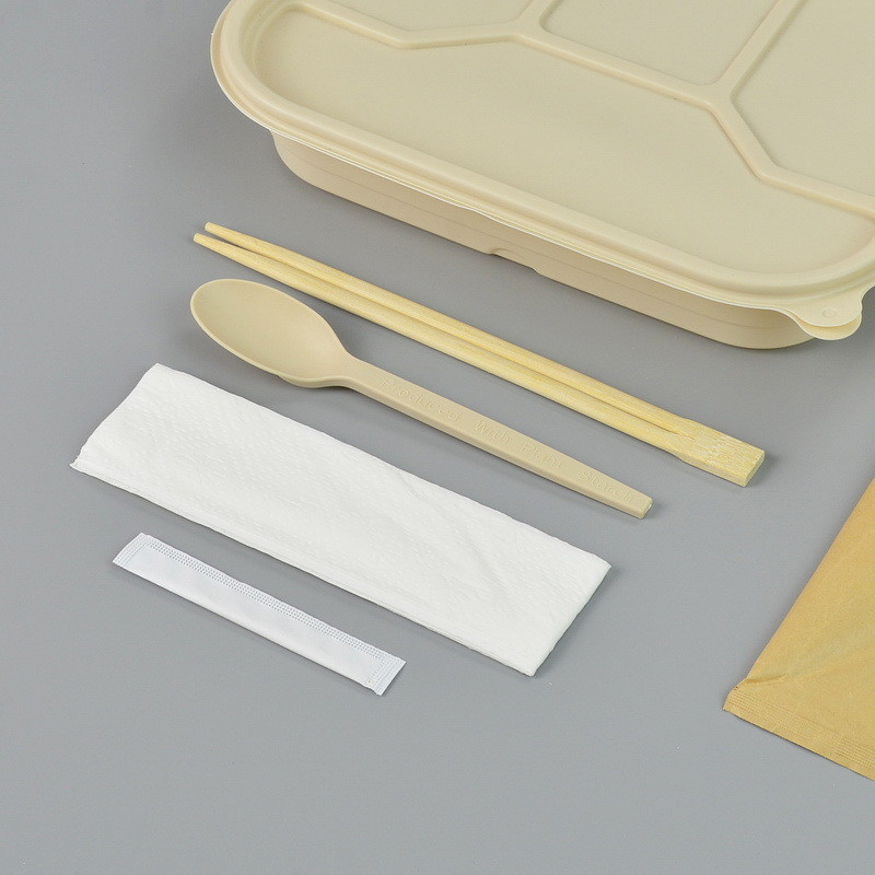 Corn Starch Disposable Knife And Fork Spoon Set Degradable Chinese And Western Tableware Fast Food Small Spoon Oem
